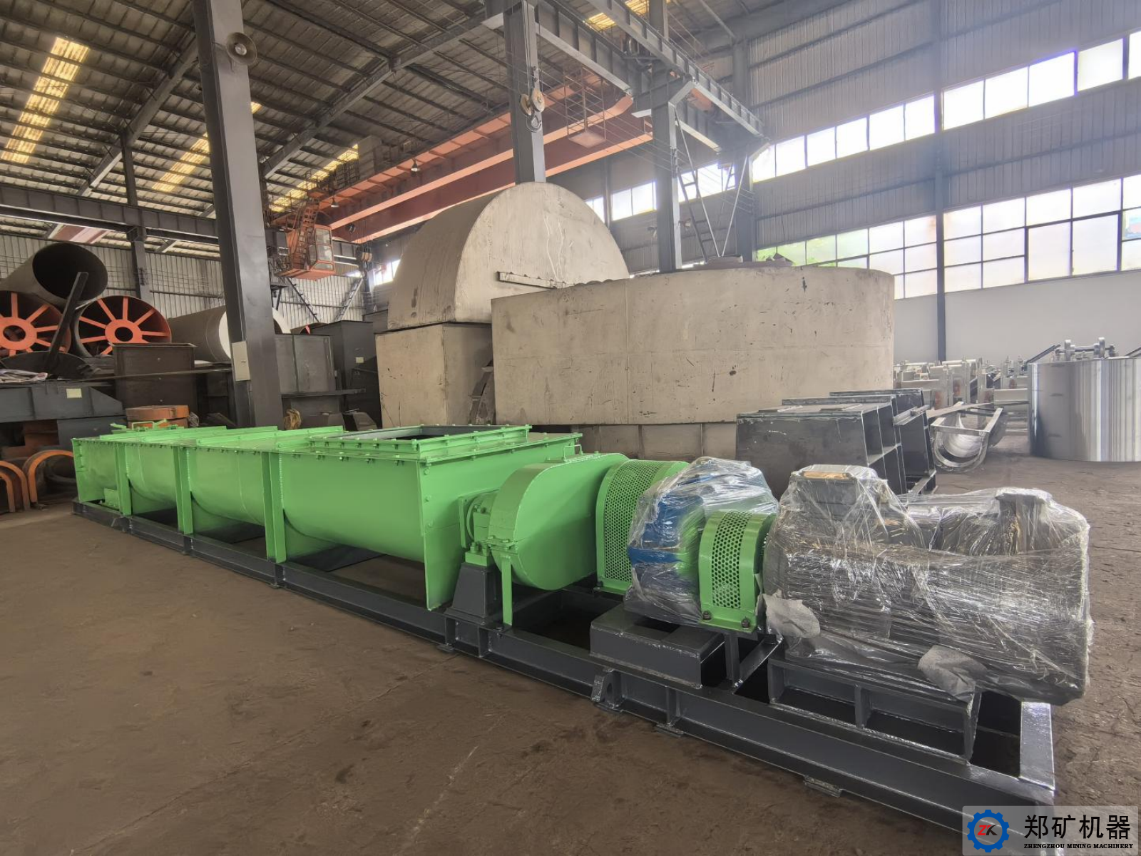 熱烈祝賀寧波ZJ400×5m雙軸攪拌機設(shè)備交貨完成！